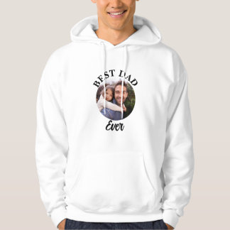 Veste À Capuche Meilleur papa jamais Modèle photo personnalisé
