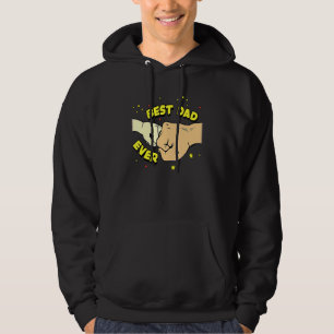 Veste À Capuche Meilleur papa Jamais Père & Fils Fist Bump Fête de