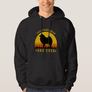 Veste À Capuche Meilleur Papa Poméranien Jamais Drôle Papa Graphic