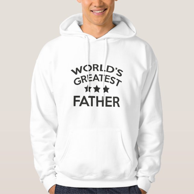 Veste À Capuche Meilleur Père du Monde (Devant)