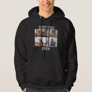 Veste À Capuche Meilleur Père Jamais Père Papa Photo Collage Photo