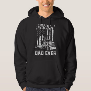 Veste À Capuche Meilleur Truckin Papa Jamais American Flag Fête de