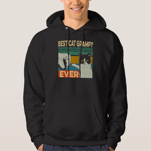 Veste À Capuche Meilleure Fête des pères de chat Meilleur chat Gra (Devant)