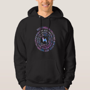 Veste À Capuche Meilleure maman de Vallhund suédois Tie Dye Spiral