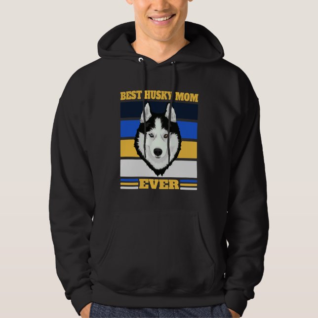 Veste À Capuche Meilleure maman Husky Ever 2 (Devant)