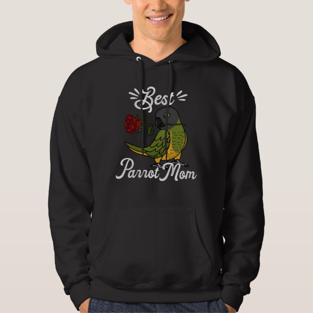 Veste À Capuche Meilleure maman perroquet Je perroquet du Sénégal (Devant)