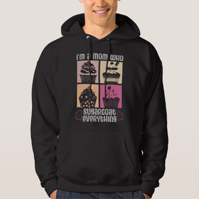 Veste À Capuche Meilleure Mère Cuisinant Maman Boulanger Chef Mère (Devant)