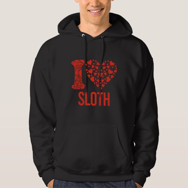 Veste À Capuche Meilleure Sloth Jamais Je T'Aime Sloth (Devant)