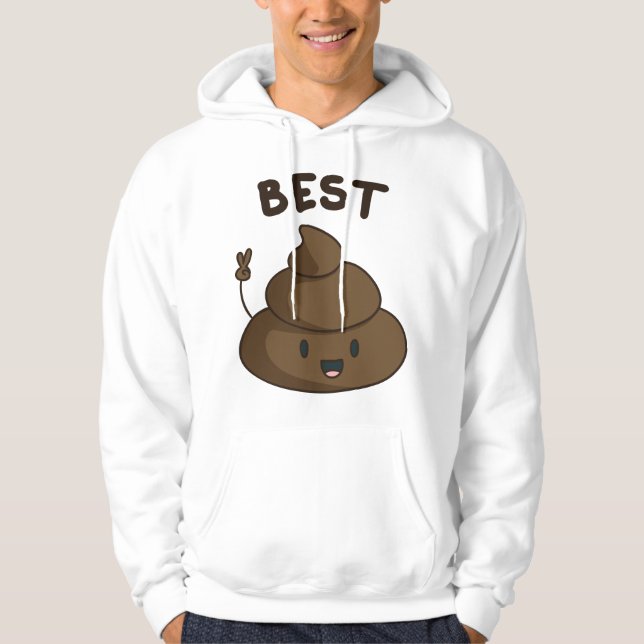 Veste À Capuche Meilleurs amis (Devant)