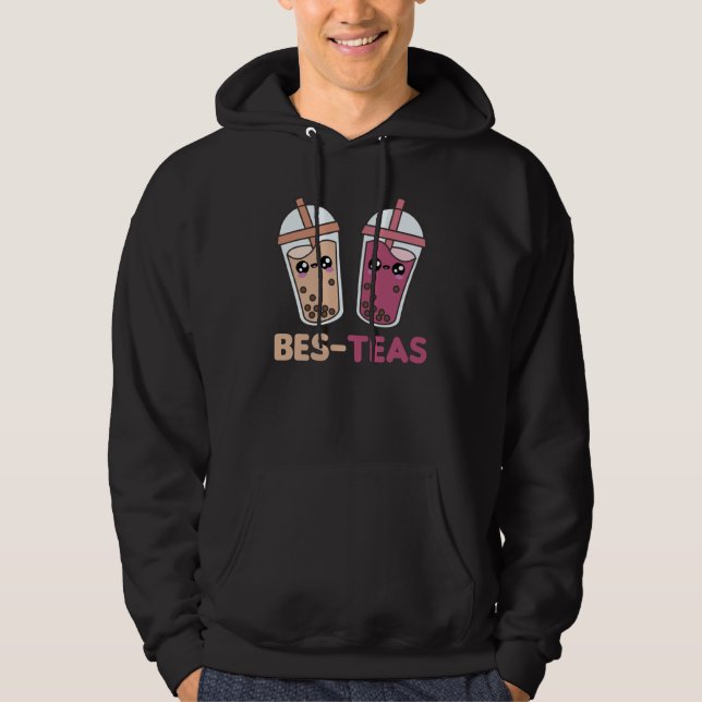 Veste À Capuche Meilleurs Thés - Bubble Tea Kawaii Boba Tea Love (Devant)