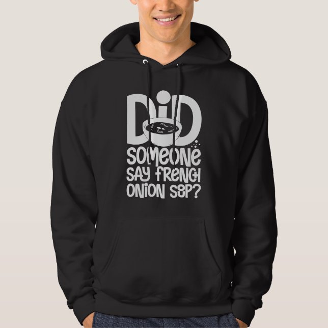 Veste À Capuche Mélange de préparation de soupe à l'oignon françai (Devant)