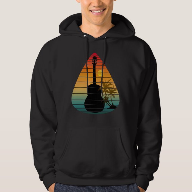 VESTE À CAPUCHE MÉLODIE TENDANCE PLECTRE COUCHER DE SOLEIL  (Devant)