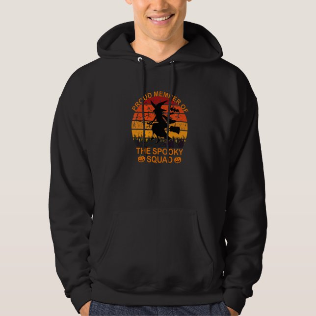 Veste À Capuche Membre fier de la Squad Spooky Saison Spooky Hal (Devant)
