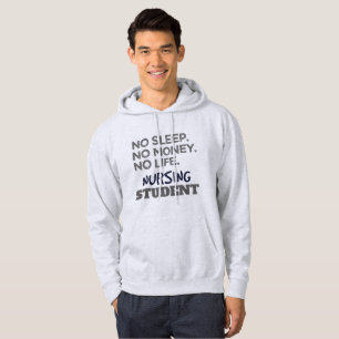 Veste À Capuche Mème de l'école infirmière Pas d'argent du sommeil