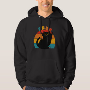 Veste À Capuche Mème drôle dire Bruh avec de mignons Ados de chat