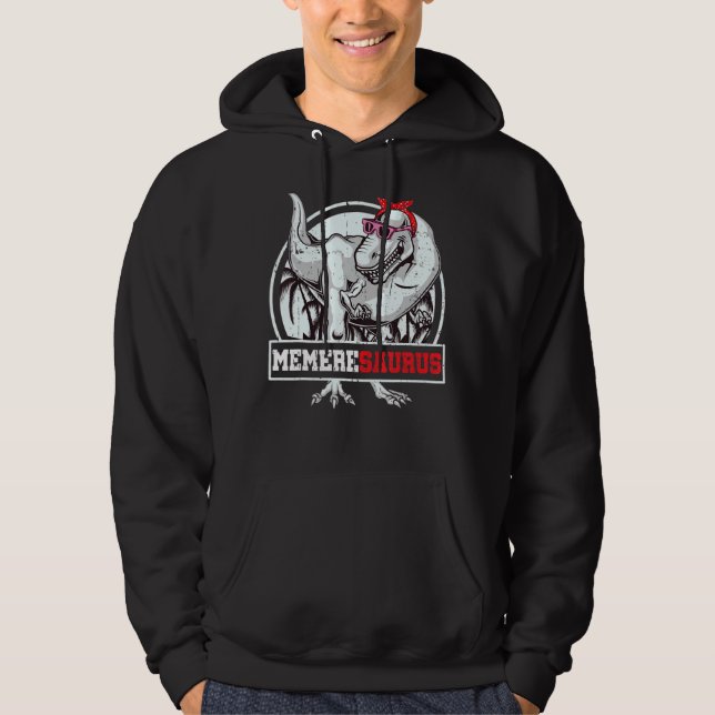 Veste À Capuche MemereSaurus Rex Dinosaur Memere Saurus Famille (Devant)