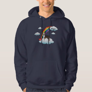 Veste À Capuche Mémorial Arc-en-Ciel pour Boston Terrier Bringé et