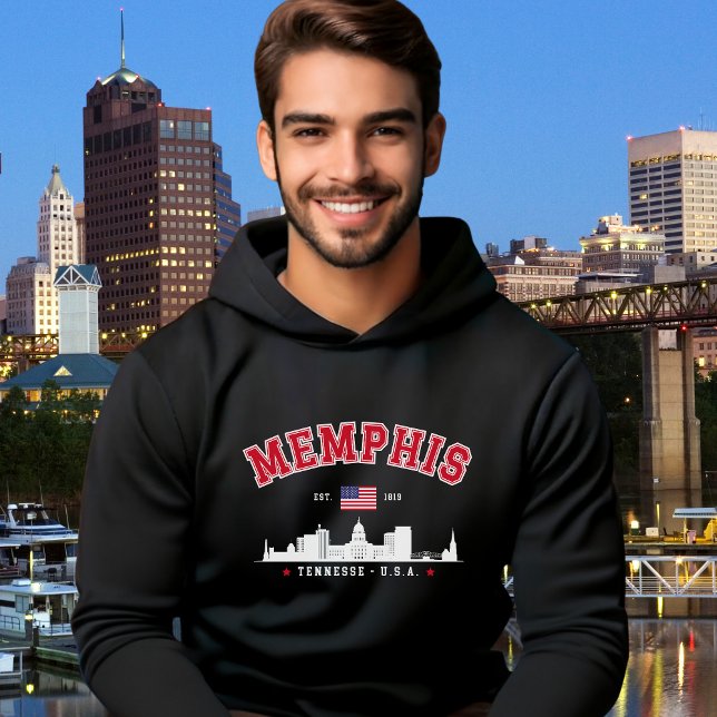 Veste À Capuche Memphis Skyline – Est. 1819 Southern Pride" (Créateur téléchargé)