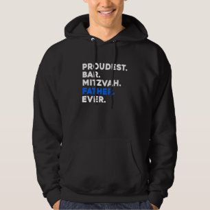 Veste À Capuche Mens BAR FIER MITZVAH PÈRE JAMAIS JEUNE JEUNE JEUN