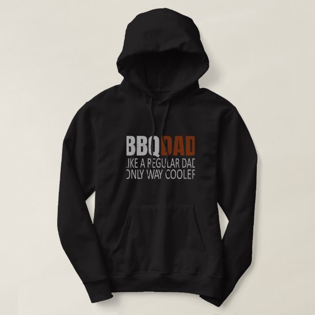 Veste À Capuche Mens BBQDad Comme Un Papa Normal Seulement Way Gla (Design devant)