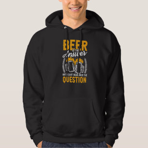 Veste À Capuche Mens Beer Est La Réponse Pub Crawl Boire