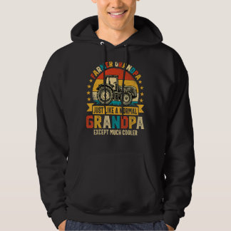 Veste À Capuche Mens Fermier Grand-père Fermier Tracteur rétro