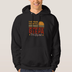 Veste À Capuche Mens Geepa L'Homme Mythe Légende Retro Grand-Père