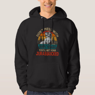Veste À Capuche Mens Grand-père Saurus Fête des pères Noël Di