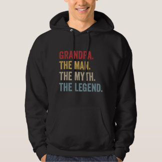 Veste À Capuche Mens GRANDPA L'HOMME LE MYTHE LA LÉGENDE Hommes Ca