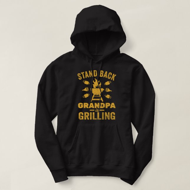 Veste À Capuche Mens Grill Master Shirts Grandpa Grilling Funny BB (Design devant)