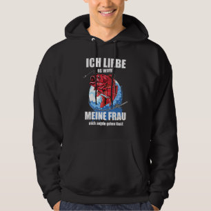 Veste À Capuche Mens Ich Liebe Es Wenn Frau Mich Fishing Lets Fisc