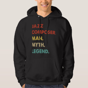 Veste À Capuche Mens Jazz Compositeur Homme Mythe Légende