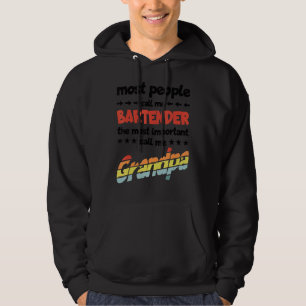 Veste À Capuche Mens La plupart des gens m'appellent barman plus i