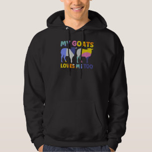 Veste À Capuche Mens Mes Chèvres M'Aiment Aussi Les Chèvres