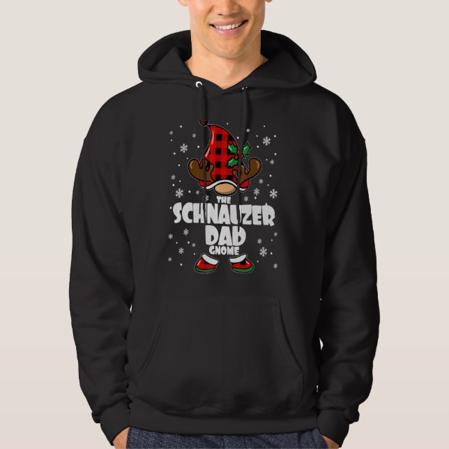 Veste À Capuche Mens Mini Doberman Papa Gnome Noël Miniature s (Devant)