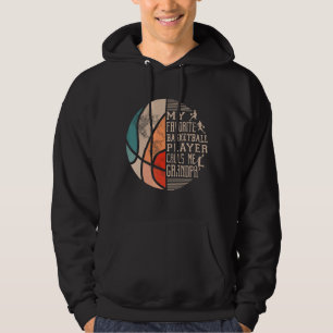 Veste À Capuche Mens Mon Joueur De Basket Favori M'Appelle Groupe