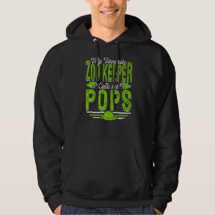 Veste À Capuche Mens My Favori Zoo Keeper Me Appelle Pops Animaux