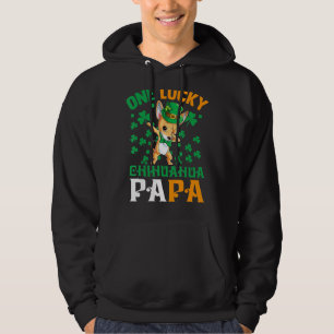Veste À Capuche Mens One Lucky Chien Papa Funny Chihuahua Papa St 