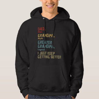 Veste À Capuche Mens Papa grand-père Grand-père Meilleure Fête des