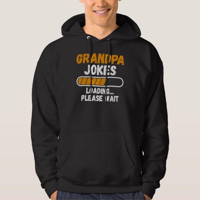 Veste À Capuche Mens Papa Joke Chargement amusant Humour Fête des  (Devant)
