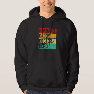 Veste À Capuche Mens Retro Mari Papa Docteur Hero Fête des pères