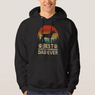 Veste À Capuche Mens Retro Vintage Best Bluetick Coonhound Papa Ev