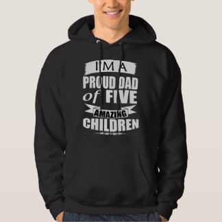 Veste À Capuche Mens Storecastle Fier Papa De Cinq Enfants Père