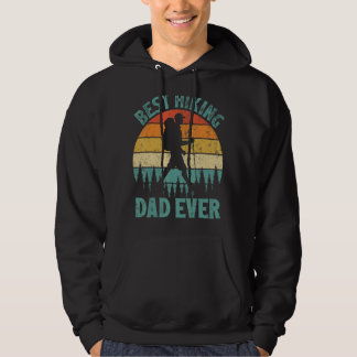 Veste À Capuche Mens Vintage Meilleur Randonnée Papa Jamais Fête d