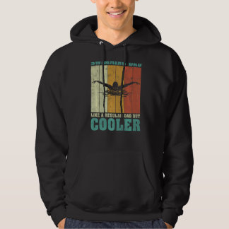 Veste À Capuche Mens Vintage Rétro Nager Papa Comme Un Papa Réguli