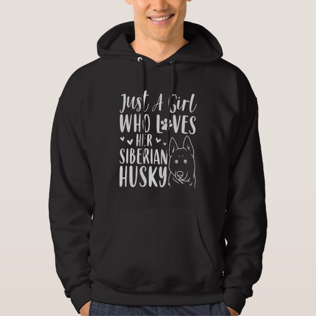 Veste À Capuche Merch Pour Chien Husky (Devant)