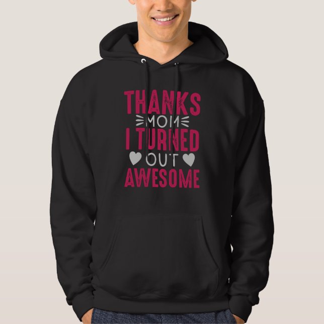 Veste À Capuche Merci Maman, j'ai été génial (Devant)