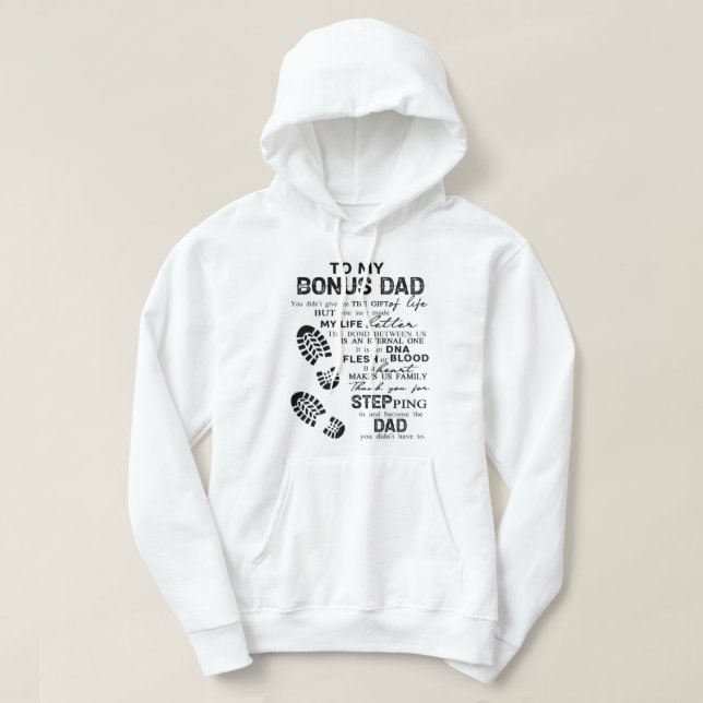 Veste À Capuche Merci Pour Embarquer Dans L'Impression, Étape Papa (Design devant)