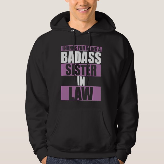 Veste À Capuche Merci Soeur En Droit De Frère En Droit Funny Bd (Devant)