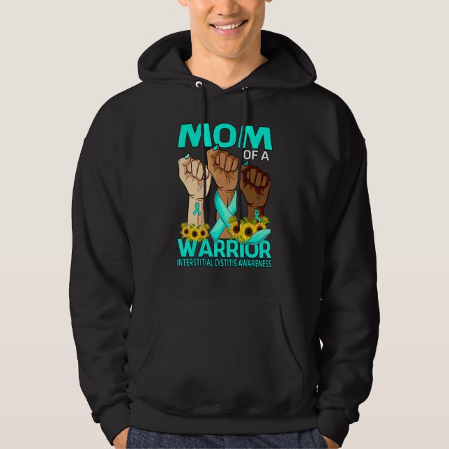Veste À Capuche Mère D'Un Guerrier Interstitiel Cystitis Award (Devant)